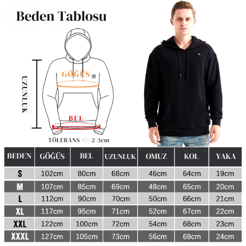 Isıtıcılı Sweatshirt - Hoodie